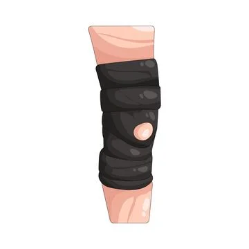 Illustration of Knee brace Illustrazione stock