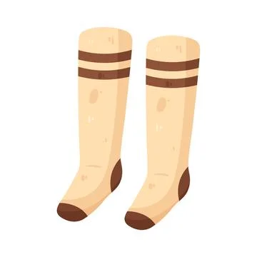 Illustration of Knee high socks Stockillustratie