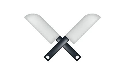 Illustration of a knife with a mesh technique Stock Illustration