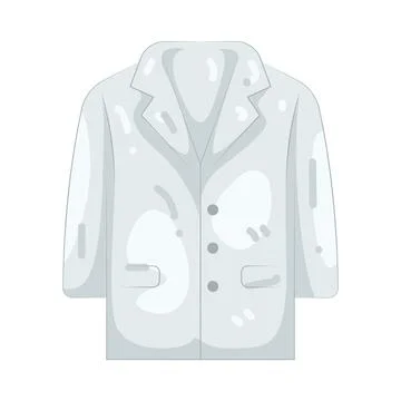 Illustration of lab coat Stock Illustration
