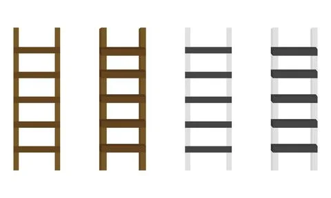 Illustration of a ladder2 Illustrazione stock