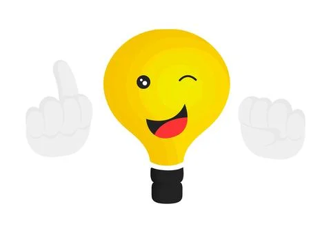 Illustration of a lamp character Stock Illustration