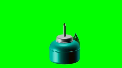 Illustration. Lamp with fire. On a green background. Kerosene lamp on a green Stock-Footage 101466927