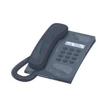 Illustration of landline 스톡 일러스트