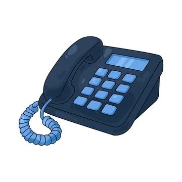 Illustration of landline Stock Illustration