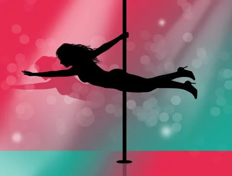 Illustration of Lap dance Stock Illustration