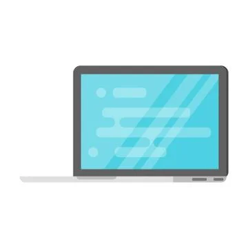 Illustration of laptop. Stock Illustration