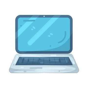 Illustration of laptop 스톡 일러스트