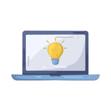 Illustration of laptop Stock Illustration