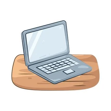 Illustration of laptop Stock Illustration