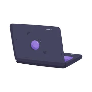 Illustration of laptop 스톡 일러스트