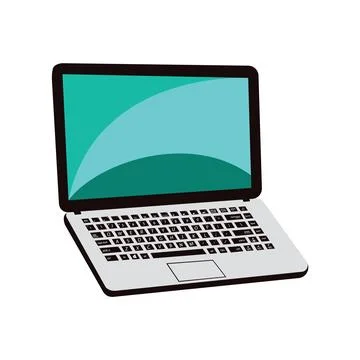 Illustration of laptop vector design on a white background Stock Illustration