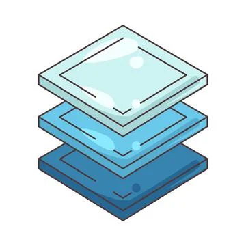 Illustration of layer Stock Illustration