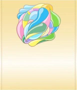 Illustration with layout. Stock Illustration