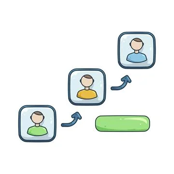 Illustration of Lead conversion rate 스톡 일러스트