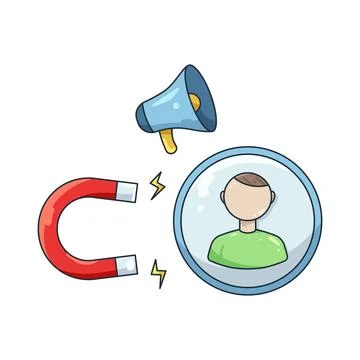 Illustration of Lead generation Illustrazione stock