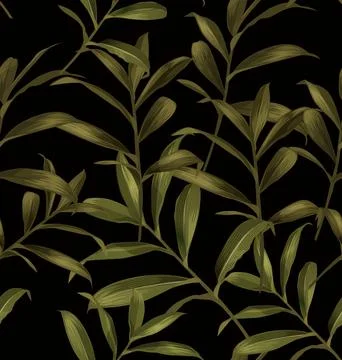 Illustration of leaf seamless pattern 스톡 일러스트