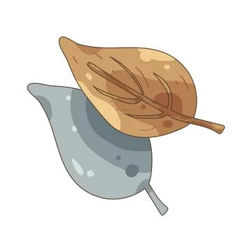 Illustration of leaf silhouette Иллюстрация