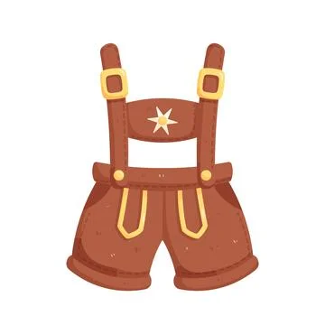 Illustration of lederhosen Stock Illustration