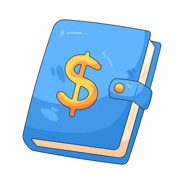 Illustration of ledger book Stock Illustration