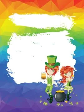 Illustration with Leprechaun Stock Illustration