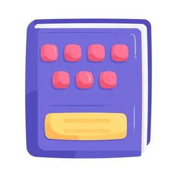 Illustration of lesson book Stock Illustration