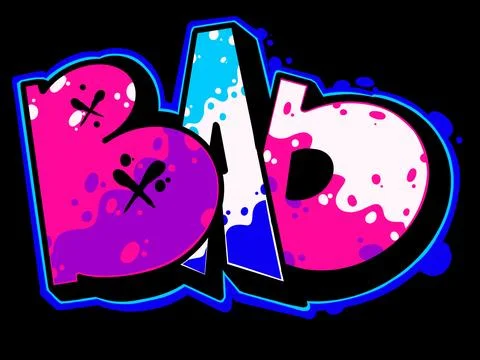 Illustration letter bad Stock Illustration