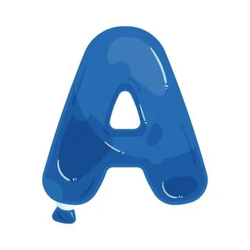 Illustration of letter a balloon Stock Illustration