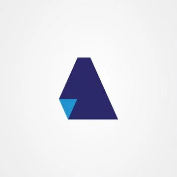 Illustration letter A with document symbol Illustrazione stock