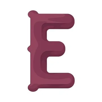 Illustration of Letter E Stock Illustration