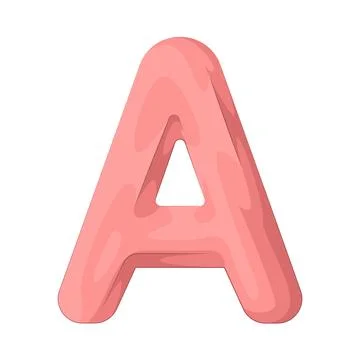 Illustration of Letter A Stock Illustration