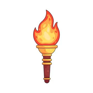 Illustration of liberation torch Stock Illustration
