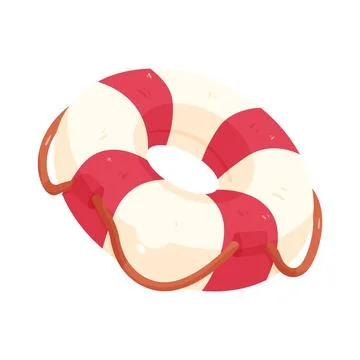 Illustration of life ring Illustrazione stock