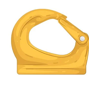 Illustration of lifting hook Ilustración de archivo