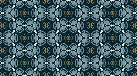 An illustration of light blue oval objects with white connectors and yellow s Stock Illustration