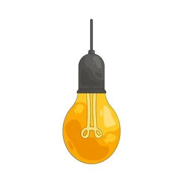 Illustration of light bulb Ilustración de archivo