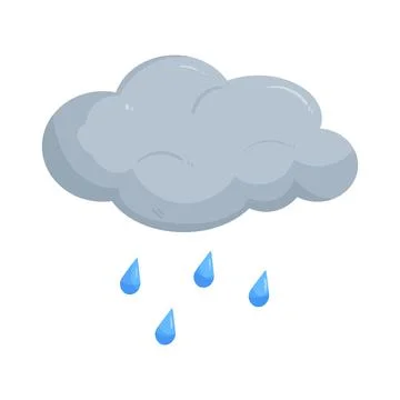 Illustration of light rain Stock Illustration