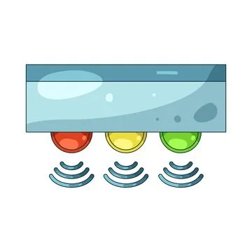 Illustration of light sensor Illustrazione stock