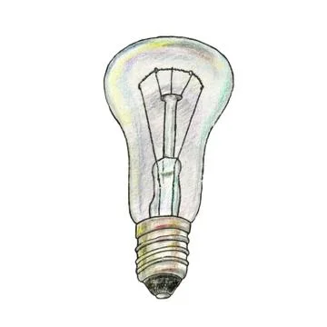 The illustration of lightbulb Stock Illustration