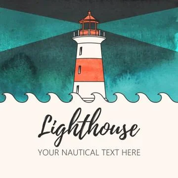 Illustration of lighthouse Stock Illustration