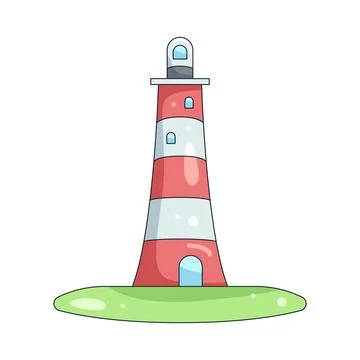 Illustration of lighthouse Stock Illustration
