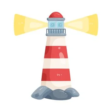 Illustration of lighthouse Stock Illustration