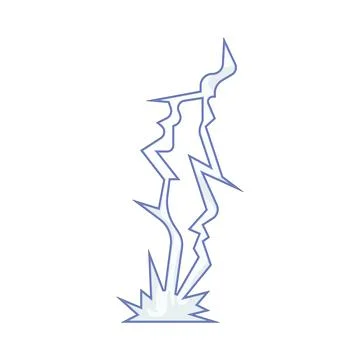 Illustration of Lightning bolt 스톡 일러스트