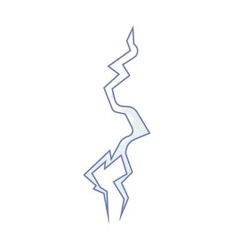 Illustration of Lightning bolt 스톡 일러스트