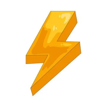 Illustration of lightning bolt Ilustración de archivo