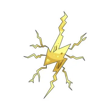 Illustration of Lightning Stock Illustration