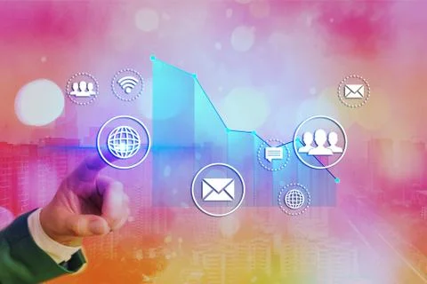 Illustration Line With Arrow Arrowhead Progressing Moving Upward Denoting Stock Photos
