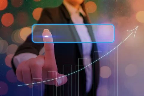 Illustration Line With Arrow Arrowhead Progressing Moving Upward Denoting Stock Photos