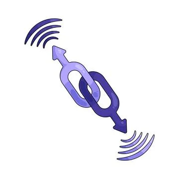 Illustration of link 스톡 일러스트