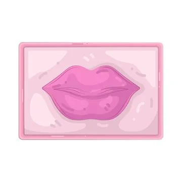 Illustration of  lip mask Stock Illustration